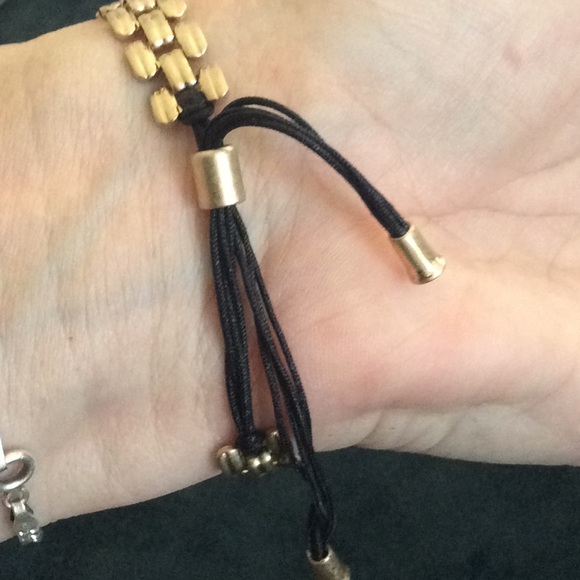 Multi color stone toggle pull bracelet - Picture 2 of 3